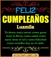GIF Frases de Cumpleaños Luzmila
